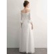 Stunning White Evening Dresses Long Off Shoulder Long Sleeve Maxi Formal Evening Gowns