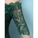Stunning Lace Evening Dress Off The Shoulder Mermaid Party Dress Dark Green Half Sleeve Maxi Occasion Dress wedding guest dress