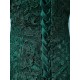 Stunning Lace Evening Dress Off The Shoulder Mermaid Party Dress Dark Green Half Sleeve Maxi Occasion Dress wedding guest dress