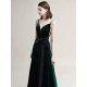 Amazing Evening Dress A Line V Neck Velour Floor Length Sash Social Pageant Dresses