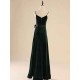Amazing Evening Dress A Line V Neck Velour Floor Length Sash Social Pageant Dresses