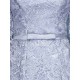 Amazing Mermaid Evening Dress Lace Off The Shoulder Party Dress Silver Half Sleeve Floor Length Occasion Dress With Bow Sash wedding guest dress