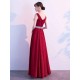 Amazing Evening Dress A Line Jewel Neck Floor Length Sleeveless Zipper Sash Sequined Social Party Dresses