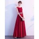 Amazing Evening Dress A Line Jewel Neck Floor Length Sleeveless Zipper Sash Sequined Social Party Dresses
