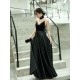 Amazing Evening Dress A-Line V-Neck Velour Floor-Length Spaghetti Straps evening dress