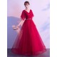 Amazing Evening Dress A Line V Neck Matte Satin Floor Length Sequins Formal Party Dresses