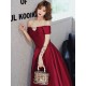 Amazing Evening Dress A-Line Bateau Neck Matte Satin Floor-Length Pleated Formal Party Dresses