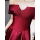 Amazing Evening Dress A-Line Bateau Neck Matte Satin Floor-Length Pleated Formal Party Dresses