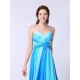 Stunning Multicolor A-line Chiffon evening dress with Sweetheart Neck Criss-Cross