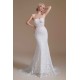 Sweetheart Detachable Bubble Sleeves Lace Mermaid Wedding Dress | Ballbella Design