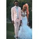 Fashion Pink Slim Fit Prom Men Suit
