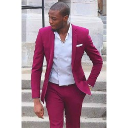 Bespoke Notched Lapel Slim Fit Prom Men Suit s