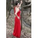 Sheath One-shoulder Floor Length Chiffon Sleeveless Bridesmaid Dress