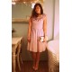A-line Off-the-shoulder Knee Length Chiffon Bridesmaid Dress