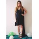 A-line Sweetheart One-shoulder Hi-low Length Chiffon Bridesmaid Dress