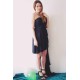 A-line Sweetheart One-shoulder Hi-low Length Chiffon Bridesmaid Dress
