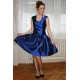A-line Off-the-shoulder Knee Length Chiffon Sleeveless Bridesmaid Dress