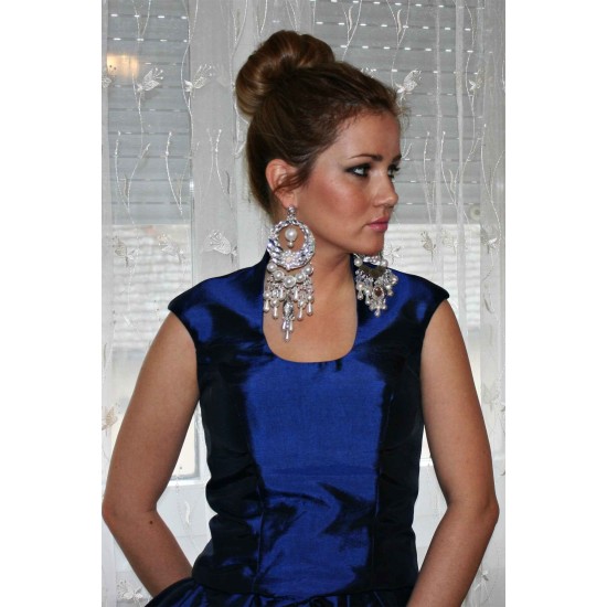 A-line Off-the-shoulder Knee Length Chiffon Sleeveless Bridesmaid Dress