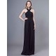 Stunning Black Jumpsuits Formal Evening Wedding Party Convertible Chiffon Long One Size Fits All Bridesmaid Dresses