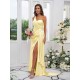 One Shoulder Classic Ruched Sleeveless Bridesmaid Dresses