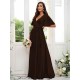 V-Neck Elegant Short Sleeves Bridesmaid Dresses