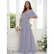 V-Neck Elegant Short Sleeves Bridesmaid Dresses