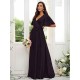 V-Neck Elegant Short Sleeves Bridesmaid Dresses