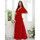 V-Neck Elegant Short Sleeves Bridesmaid Dresses