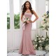 Designer Ruffles One Shoulder Sleeveless Bridesmaid Dresses