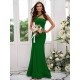 Designer Ruffles One Shoulder Sleeveless Bridesmaid Dresses