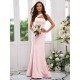 Designer Ruffles One Shoulder Sleeveless Bridesmaid Dresses