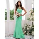 Designer Ruffles One Shoulder Sleeveless Bridesmaid Dresses