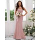 Designer Ruffles One Shoulder Sleeveless Bridesmaid Dresses