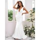 Mermaid Gorgeous Jersey Ruched V-neck Sleeveless Bridesmaid Dresses