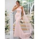 One Shoulder Classic Ruched Sleeveless Bridesmaid Dresses