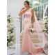 One Shoulder Classic Ruched Sleeveless Bridesmaid Dresses
