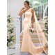 One Shoulder Classic Ruched Sleeveless Bridesmaid Dresses