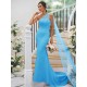 One Shoulder Classic Ruched Sleeveless Bridesmaid Dresses