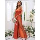 Beautiful Ruched Off-the-Shoulder Sleeveless Bridesmaid Dresses