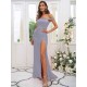 Beautiful Ruched Off-the-Shoulder Sleeveless Bridesmaid Dresses