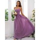 Classy Ruched Chiffon V-neck Sleeveless Bridesmaid Dresses