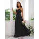Classy Ruched Chiffon V-neck Sleeveless Bridesmaid Dresses