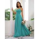 Classy Ruched Chiffon V-neck Sleeveless Bridesmaid Dresses
