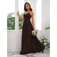 Classy Ruched Chiffon V-neck Sleeveless Bridesmaid Dresses