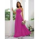 Classy Ruched Chiffon V-neck Sleeveless Bridesmaid Dresses
