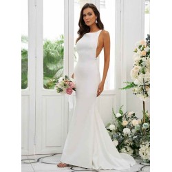 Designer Ruffles Square Sleeveless Bridesmaid Dresses