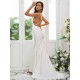Designer Ruffles Square Sleeveless Bridesmaid Dresses
