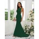 Designer Ruffles Square Sleeveless Bridesmaid Dresses