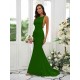 Designer Ruffles Square Sleeveless Bridesmaid Dresses