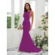 Designer Ruffles Square Sleeveless Bridesmaid Dresses